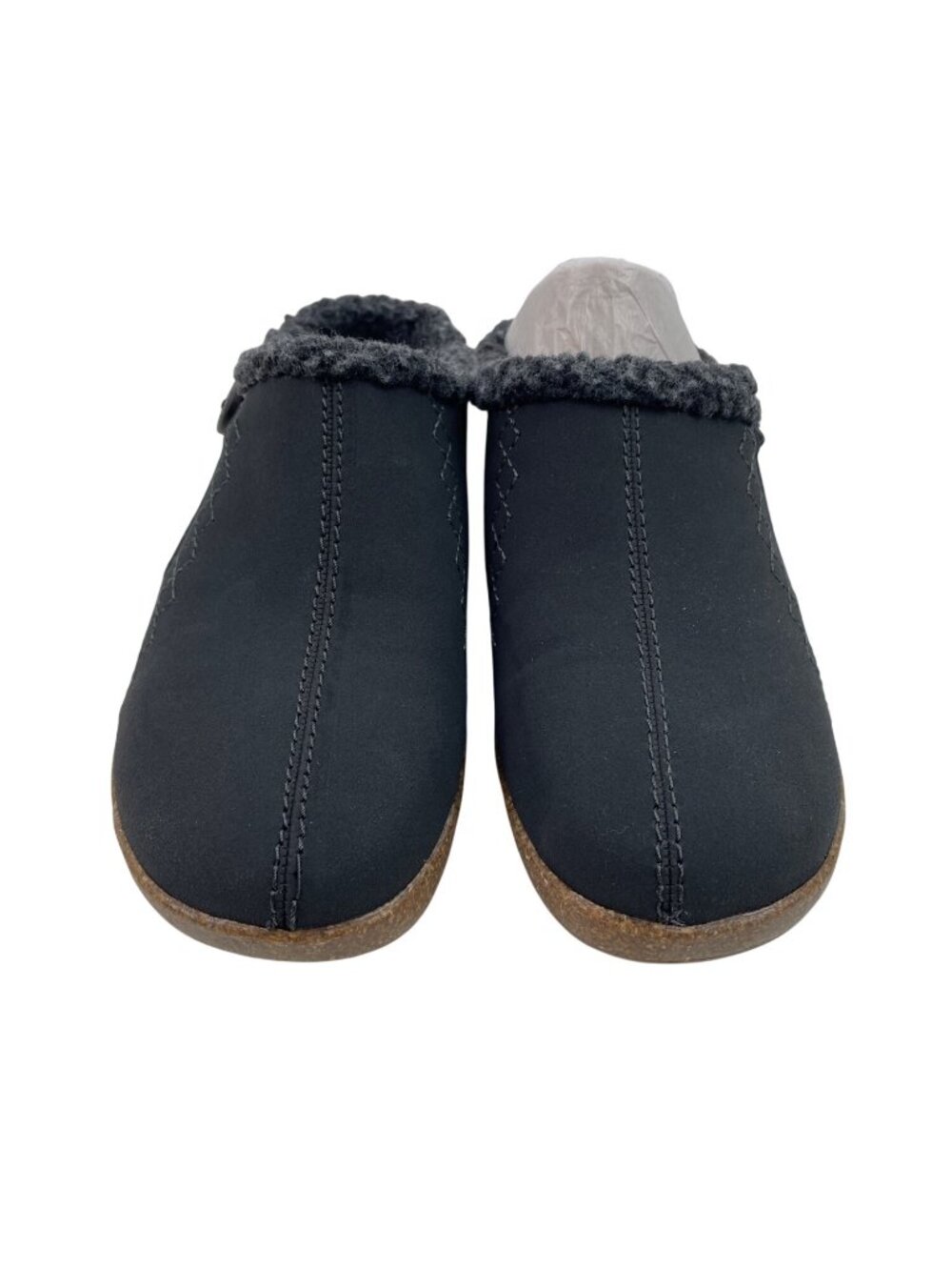 Earth Origins Womens Black Faux Suede Fleece-Lined Clogs Size 7M - Picture 3 of 12